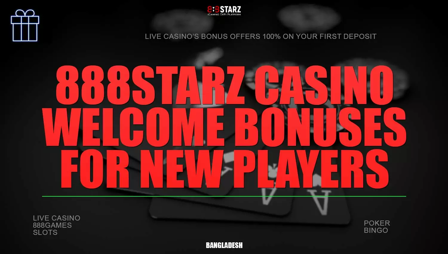Exclusive casino bonuses for new players on the 888Starz platform.